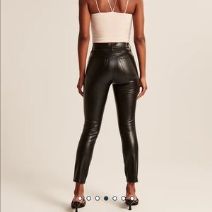 Best selling Abercrombie black leather skinny jeans!